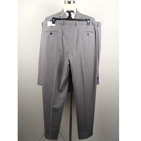 54R Nautica Men's 2-Pc Suit Modern-Fit Bi-Stretch Jacket Blazer Pants 47W E04471 - Picture 9 of 11